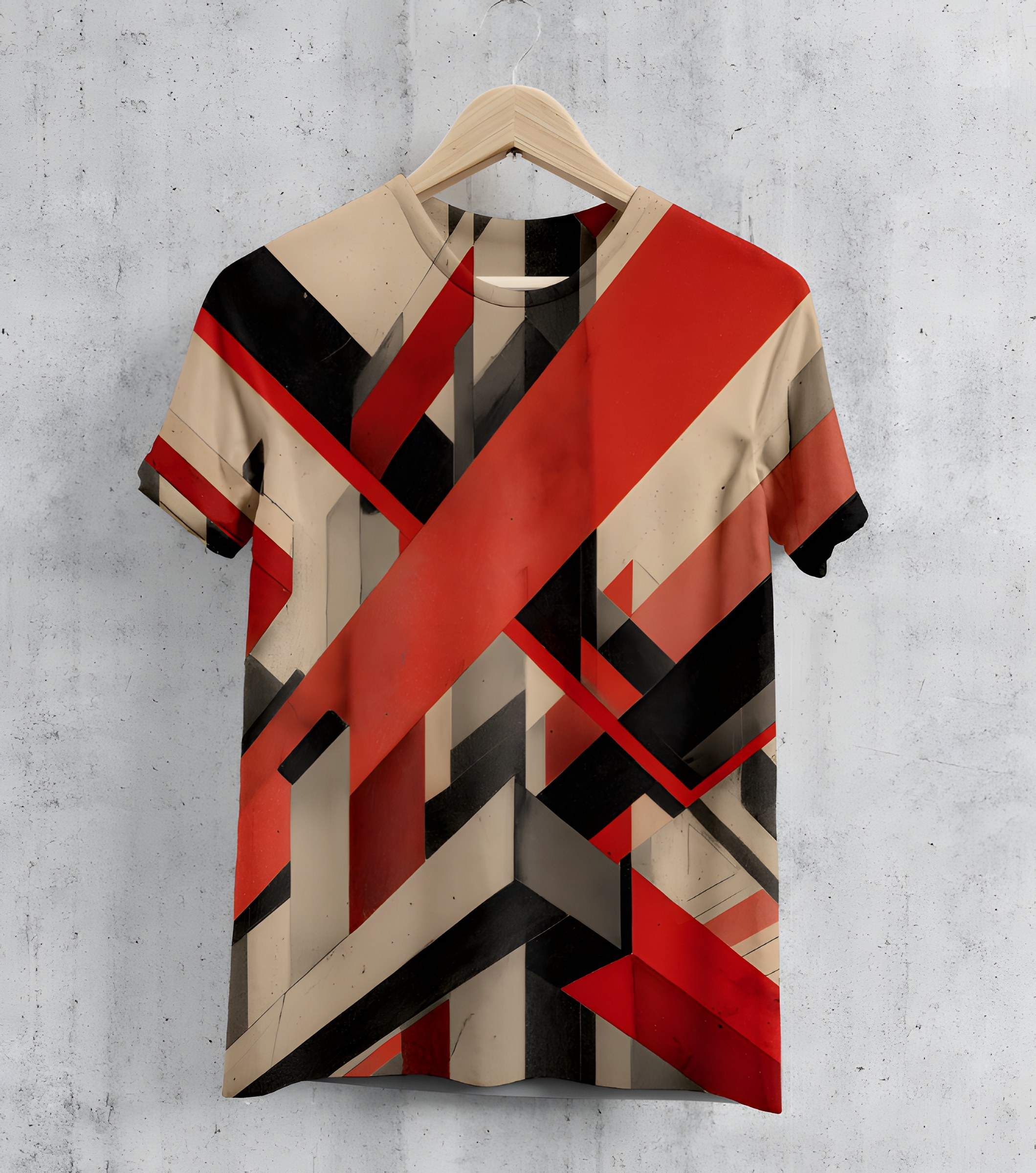 Red Constructivist Tee