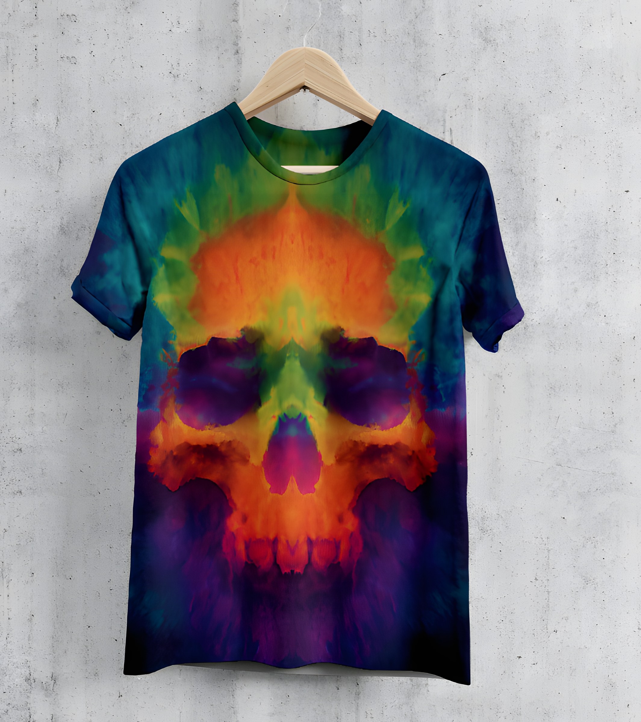 Tie-Dye Skull Tee